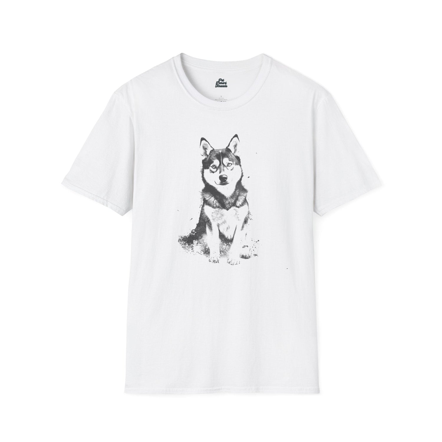 Wild & Free - Abstract Husky Graphic Tee - Pet Parent Threads