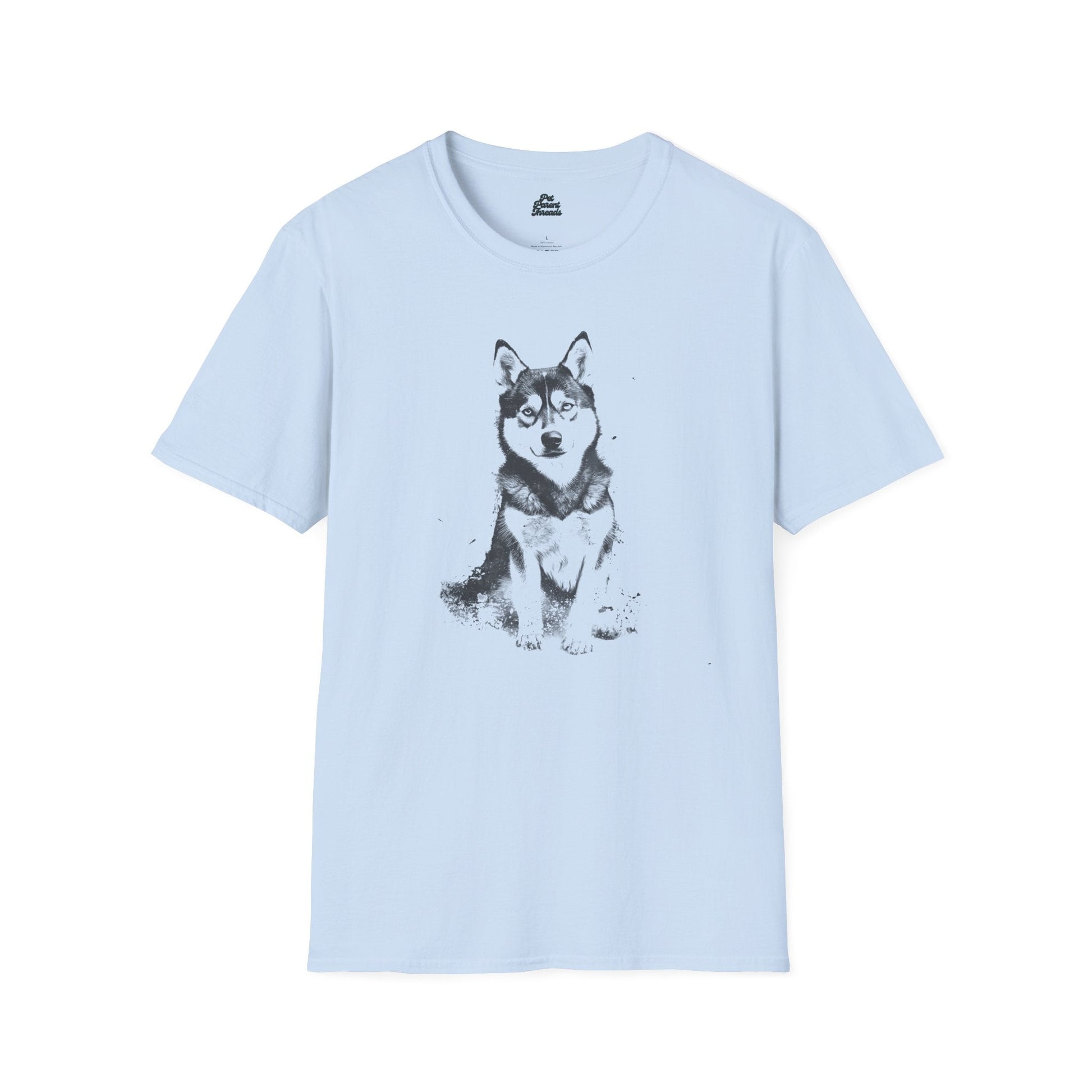 Wild & Free - Abstract Husky Graphic Tee - Pet Parent Threads
