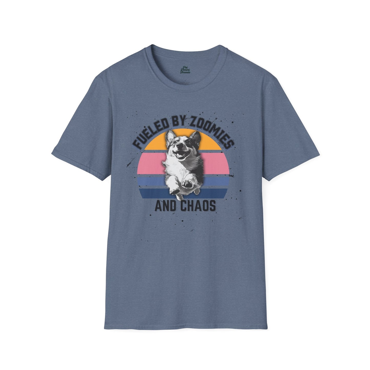 Zoomies and Chaos Corgi Graphic Tee - Pet Parent Threads