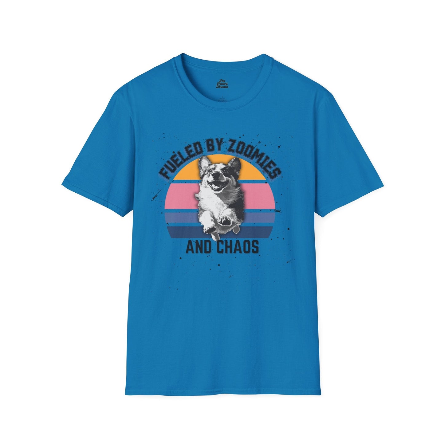 Zoomies and Chaos Corgi Graphic Tee - Pet Parent Threads